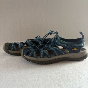 Keen Women’s Whisper Teal and Black Outdoor Sandals